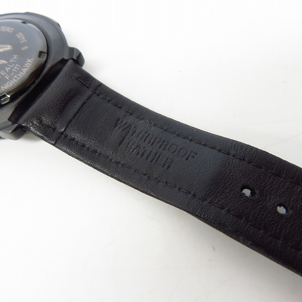 実際に弊社で買取させて頂いたLUMINOX/ルミノックス NIGHT HAWK/ナイトホーク 3400シリーズ F-117【動作未確認】の画像 5枚目