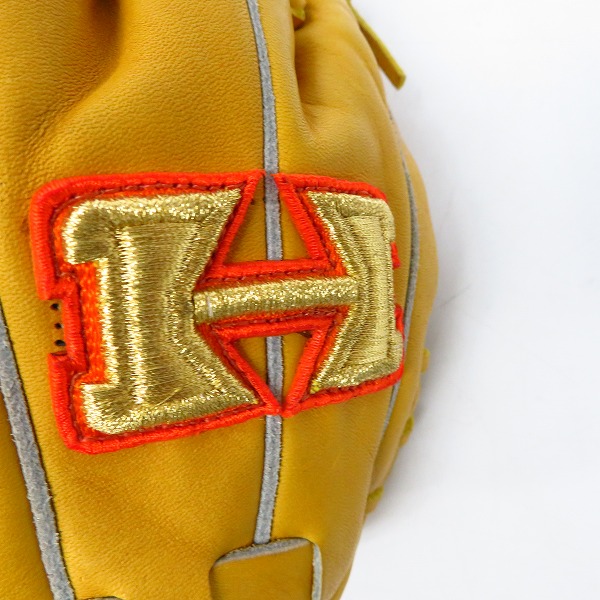 実際に弊社で買取させて頂いたHi-Gold/ハイゴールド EX PERT/エキスパート 投手用 硬式 グローブ EXG-3130の画像 6枚目