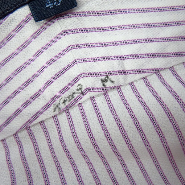 実際に弊社で買取させて頂いたBURBERRY LONDON/バーバリー ロンドン ストライプシャツ/43の画像 5枚目