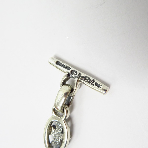 実際に弊社で買取させて頂いたBILL WALL LEATHER/BWL/ビルウォールレザー オーバルクロス ブレスレットの画像 1枚目