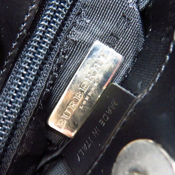 実際に弊社で買取させて頂いたBURBERRY LONDON/バーバリー ロンドン ノバ チェック柄 PVC ミニハンドバッグの画像 3枚目