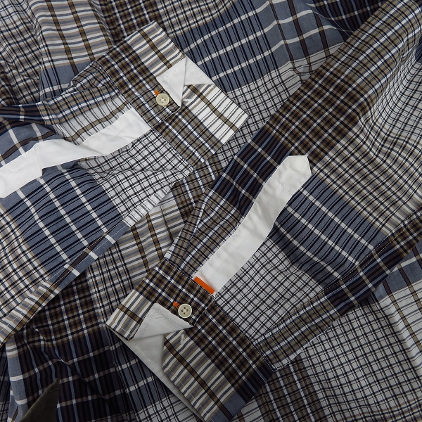 実際に弊社で買取させて頂いたHUGO BOSS/ヒューゴ・ボス BOSS ORANGE チェックシャツ柄 XLの画像 5枚目