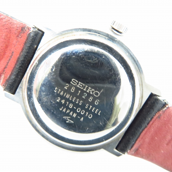 SEIKO/セイコー 腕時計 自動巻き/レザーベルト/2418-0010の買取