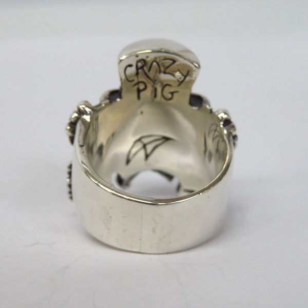 実際に弊社で買取させて頂いた【ギャラ付き】CRAZY PIG/クレイジーピッグ チーキーゴメス マスコットリング/23.5号の画像 3枚目