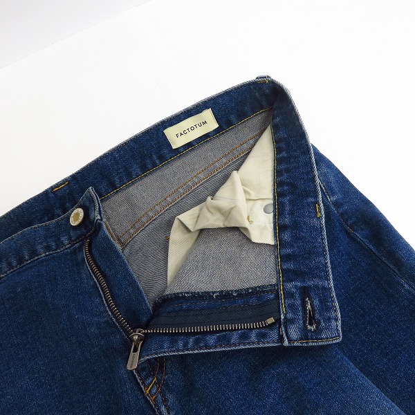 実際に弊社で買取させて頂いた【未使用】FACTOTUM/ファクトタム Eストレッチデニム ストレートパンツ Charles 08043401/31の画像 6枚目