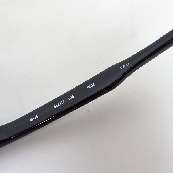 実際に弊社で買取させて頂いた999.9/フォーナインズ 度入り/メガネフレーム ブラック×シルバー M-15 9002の画像 4枚目