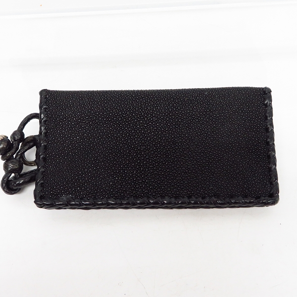 実際に弊社で買取させて頂いたLEATHERS & TREASURES/レザーズアンドトレジャーズ バイカーウォレット フレームスティングレイ/ウォレットコード付きの画像 1枚目