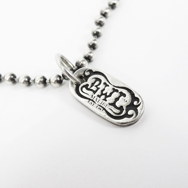 実際に弊社で買取させて頂いたBWL/BILL WALL LEATHER/ビルウォールレザー 4mmボールチェーン ｗ/ロゴプレートチャームの画像 1枚目