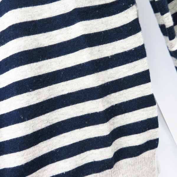 実際に弊社で買取させて頂いたA.P.C./アーペーセー ウール100％ ボーダー柄ニット Sの画像 4枚目