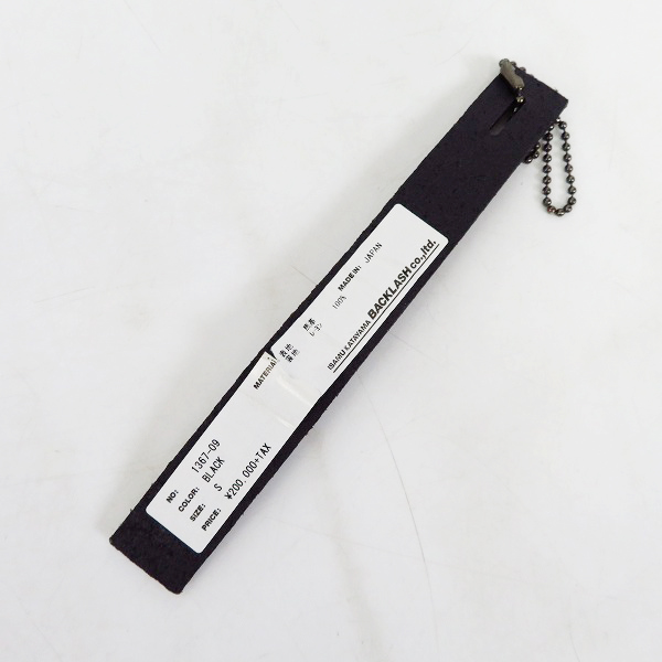 実際に弊社で買取させて頂いたBACKLASH/バックラッシュ 定価20万↑ 14AW ジャパンホース タンニン製品染め レザーコート 1367-09/1の画像 7枚目