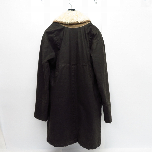 実際に弊社で買取させて頂いたDRIES VAN NOTEN/ドリスヴァンノッテン ファーライナー ロングコート/Sの画像 1枚目