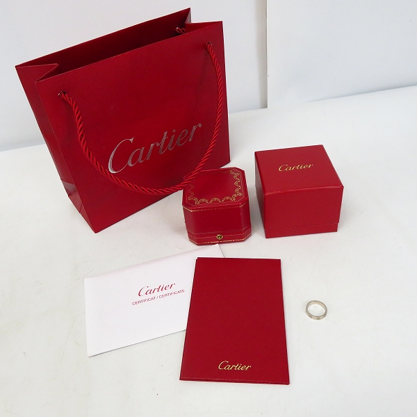 実際に弊社で買取させて頂いた【証明書】Cartier/カルティエ ミニラブリング ホワイトゴールド 750＃47/7号の画像 5枚目