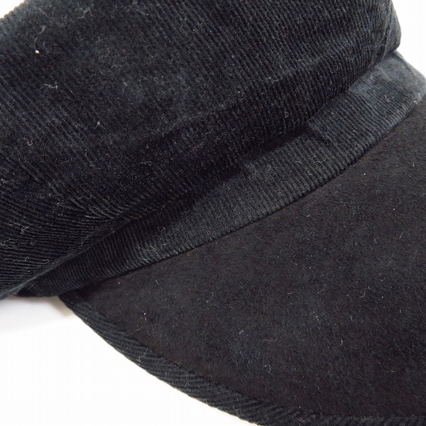 実際に弊社で買取させて頂いたCA4LA/カシラ 日本製 キャスケット ブラック/黒の画像 7枚目