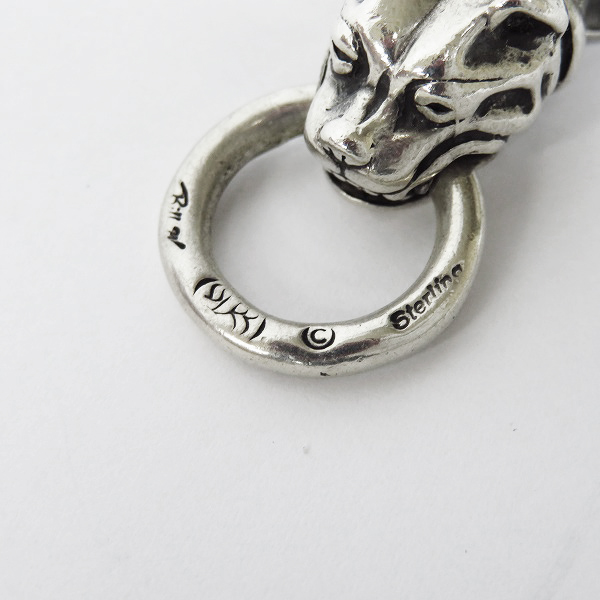 実際に弊社で買取させて頂いたBWL/ビルウォールレザー スモールドッグヘッド w/リング ペンダント トップの画像 3枚目