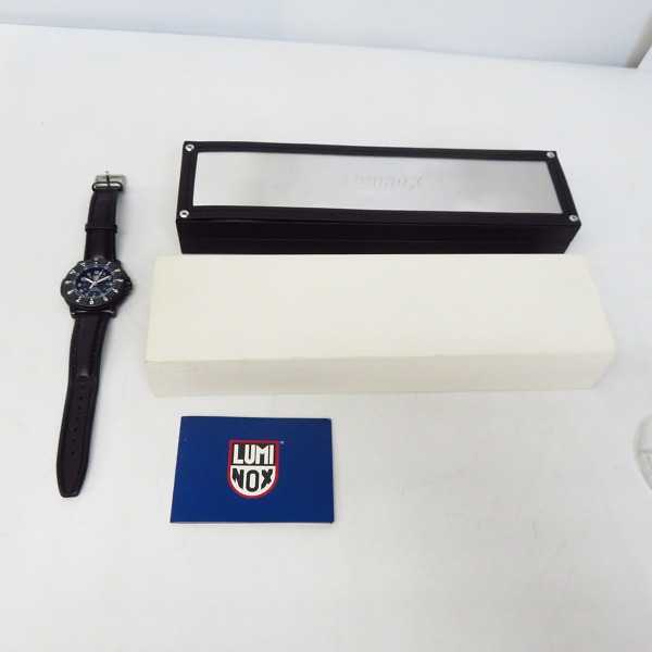 実際に弊社で買取させて頂いたLUMINOX/ルミノックス NIGHT HAWK/ナイトホーク 3400シリーズ F-117【動作未確認】の画像 7枚目