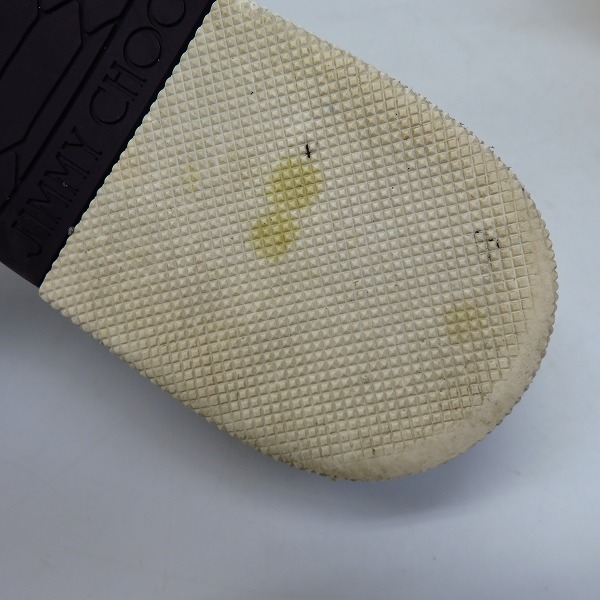 実際に弊社で買取させて頂いたJIMMY CHOO/ジミーチュウ スエード ウィングチップ スニーカー 41.5の画像 8枚目