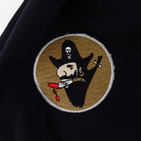 実際に弊社で買取させて頂いたHYDROGEN/ハイドロゲン スカルワッペン ノースリーブ ジップアップパーカー/ベスト Sの画像 7枚目