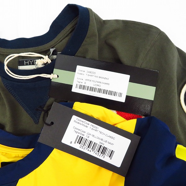 実際に弊社で買取させて頂いたHYDROGEN/ハイドロゲン ワッペン付 ハーフスリーブ/半袖 カットソー/Tシャツ Size：XS/S 3点セットの画像 7枚目