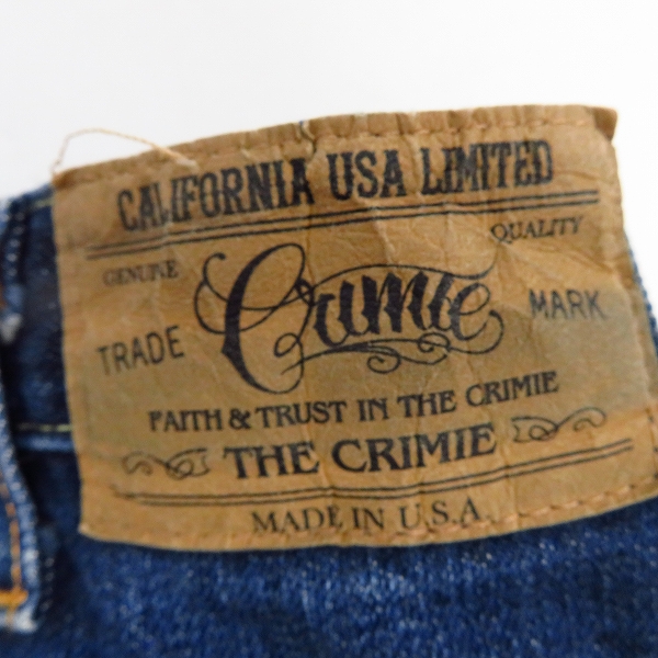 実際に弊社で買取させて頂いたTHE CRIMIE/クライミー デニムパンツ/34の画像 3枚目