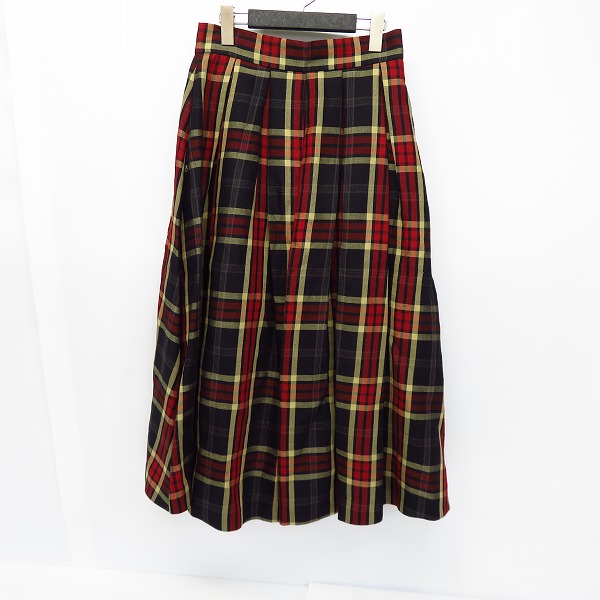 実際に弊社で買取させて頂いたHYSTERICS/ヒステリックス チェック タックロングスカート 05191AK01/M