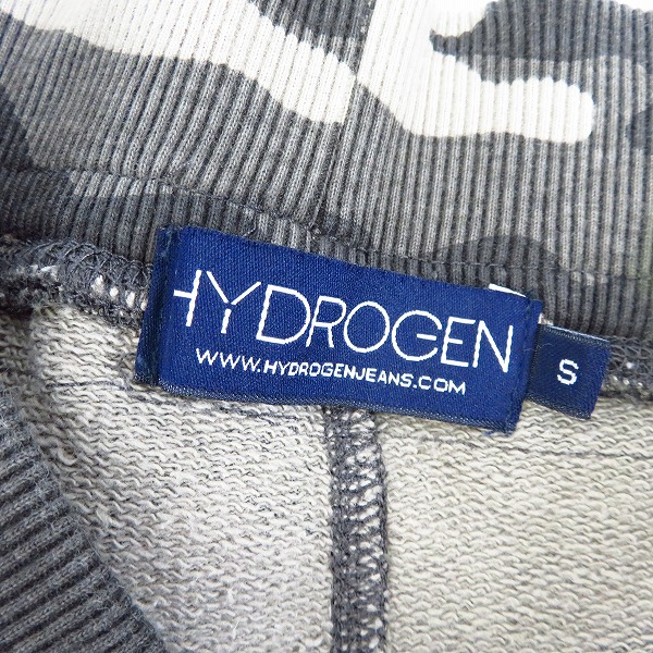 実際に弊社で買取させて頂いたHYDROGEN/ハイドロゲン 迷彩 黒ライン スウェット ハーフパンツ/Sの画像 2枚目