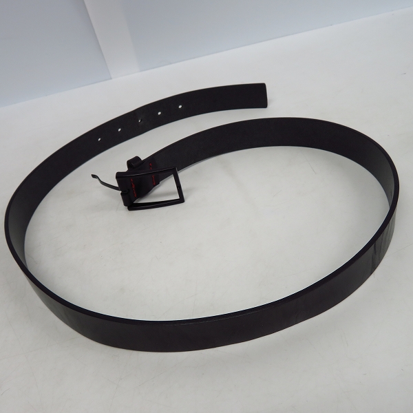 実際に弊社で買取させて頂いたHUGO BOSS/ヒューゴボス ベルト レザー/革 ブラック 95/36の画像 5枚目