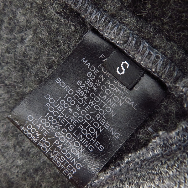 実際に弊社で買取させて頂いたBALMAIN/バルマン ジップアップ ライダースパーカー ダブルジップ グレー W4H J654 C612/Sの画像 4枚目