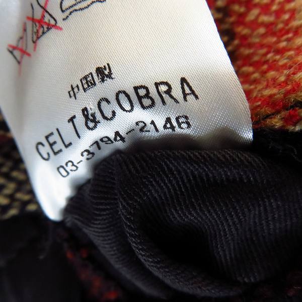 実際に弊社で買取させて頂いたCelt&Cobra/ケルト&コブラ チェック柄 ジップアップジャケット/Mの画像 4枚目
