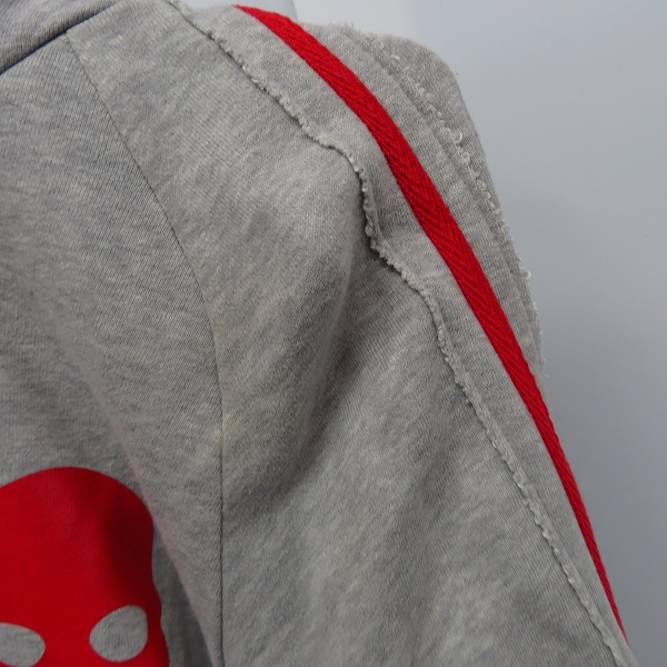 実際に弊社で買取させて頂いたHYDROGEN/ハイドロゲン スカルプリント パーカー グレー Sの画像 7枚目