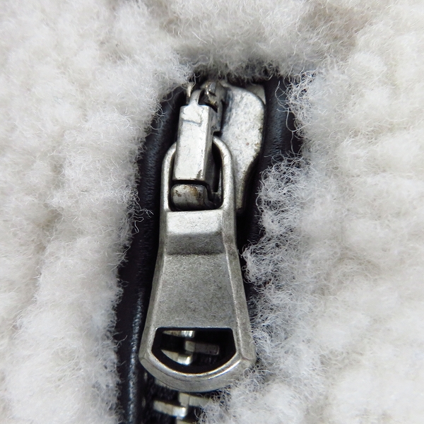 実際に弊社で買取させて頂いたDIESEL BLACK GOLD/ディーゼル ブラック ゴールド ムートン レザー ジャケット/38の画像 7枚目