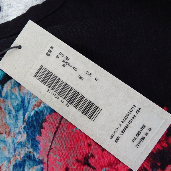 実際に弊社で買取させて頂いた【未使用】LAD MUSICIAN/ラッドミュージシャン 19SS ビッグTシャツ FLOWER/花柄Tシャツ 2119-706/44の画像 5枚目
