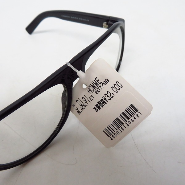 実際に弊社で買取させて頂いた【未使用】Dior Homme/ディオールオム メガネフレーム BLACK TIE1の画像 7枚目