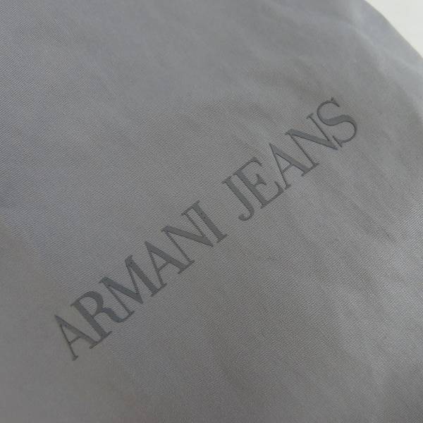 実際に弊社で買取させて頂いた【国内正規】ARMANI JEANS/アルマーニジーンズ バックロゴ ナイロンブルゾン 48の画像 8枚目