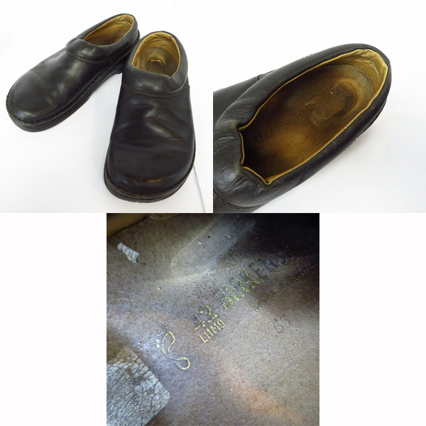 実際に弊社で買取させて頂いたBIRKENSTOCK/ビルケンシュトック スリッポン レザー シューズ サンダル/42 3点セットの画像 2枚目