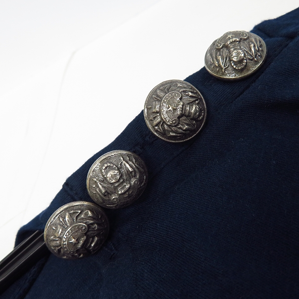 実際に弊社で買取させて頂いたBALMAIN/バルマン 14SS 肩ボタン ボーダー Tシャツ XS の画像 5枚目