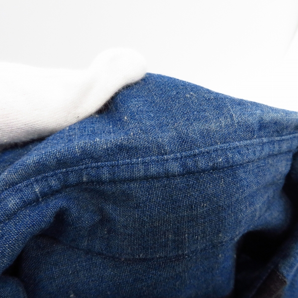 実際に弊社で買取させて頂いたLAD MUSICIAN/ラッドミュージシャン 17SS ダンガリーシャツ/44の画像 5枚目
