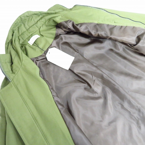 実際に弊社で買取させて頂いた【未使用】FACTOTUM/ファクトタム ナイロンクリアツイルライダーストレンチコート 01030436 オリーブ/44の画像 3枚目