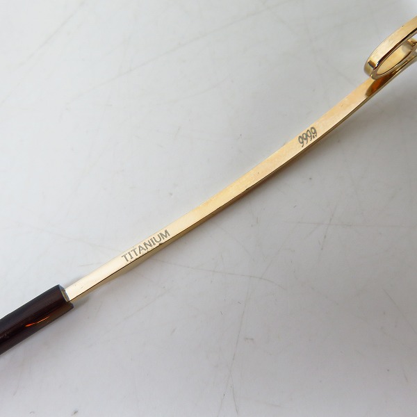 実際に弊社で買取させて頂いた999.9/フォーナインズ ボストン 度入り サングラス/アイウェア M-51の画像 3枚目