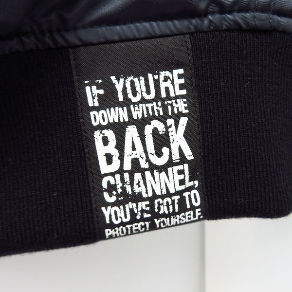 実際に弊社で買取させて頂いたBack Channel/バックチャンネル MA-1/フライトジャケット リバーシブル ゴーストライオンカモ ネイビー/Mの画像 6枚目