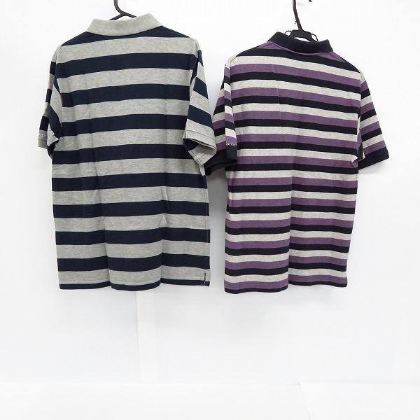 実際に弊社で買取させて頂いたBackChannel/バックチャンネル ポロシャツ ボーダー L/2点セットの画像 1枚目