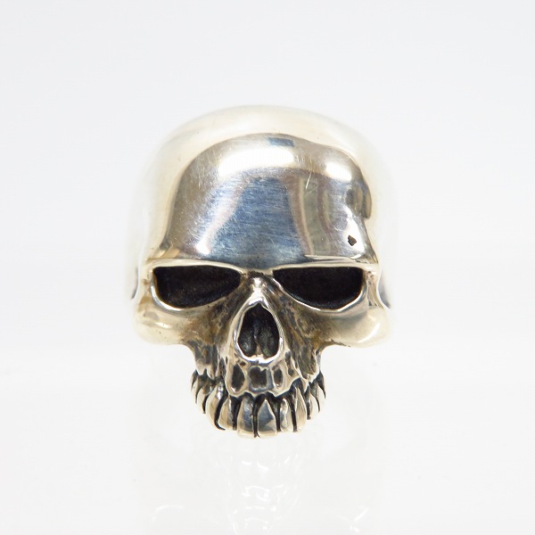 実際に弊社で買取させて頂いた【ギャラ】CRAZY PIG/クレイジーピッグ SMALL EVIL SKULL RING 15号の画像 1枚目