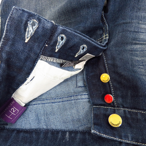 実際に弊社で買取させて頂いたHYDROGEN/ハイドロゲン マルチスカル刺繍 ストレッチ デニムパンツ/ジーンズ Size：30の画像 2枚目