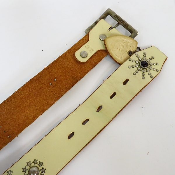 実際に弊社で買取させて頂いたHTC/エイチティーシー NO MUSIC NO LIFE レザーベルト 32の画像 1枚目