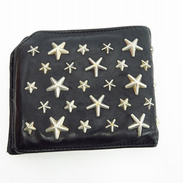 実際に弊社で買取させて頂いたJIMMY CHOO/ジミーチュウ スタースタッズウォレット/二つ折り財布の画像 1枚目
