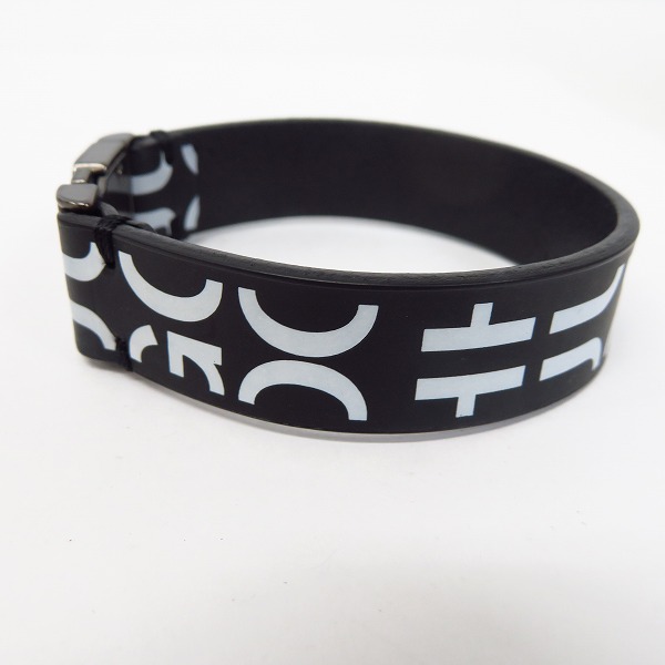 実際に弊社で買取させて頂いたHUGO BOSS/ヒューゴボス カーフスキン ロゴプリント ブレスレットの画像 2枚目