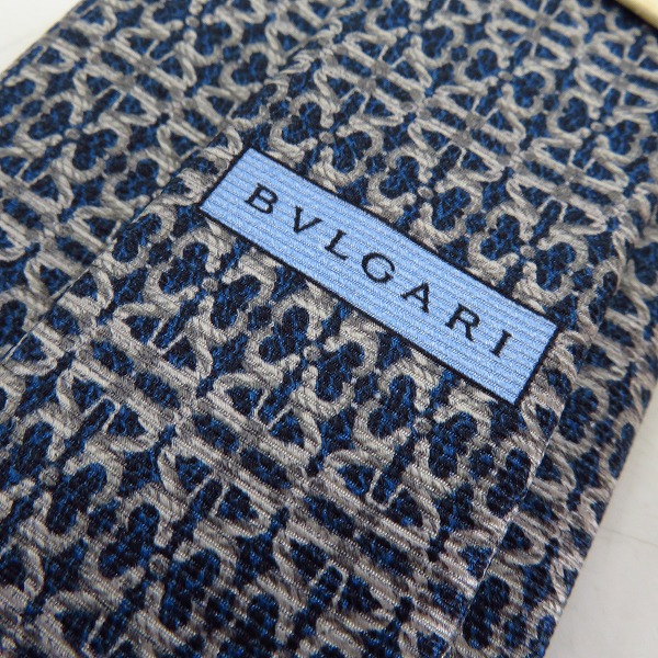 実際に弊社で買取させて頂いた【未使用】BVLGARI/ブルガリ セブンフォールド ネクタイ 100％シルク の画像 2枚目