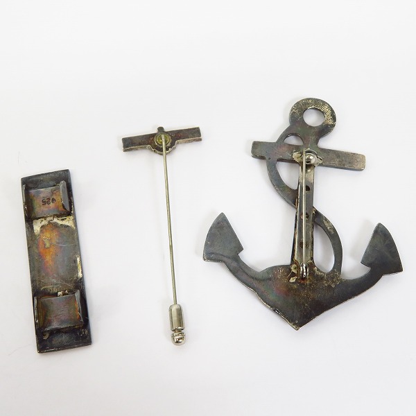 実際に弊社で買取させて頂いたBLUE BLUE/ブルーブルー ラペルピン/ベルトループアクセサリー 等 3点セットの画像 1枚目