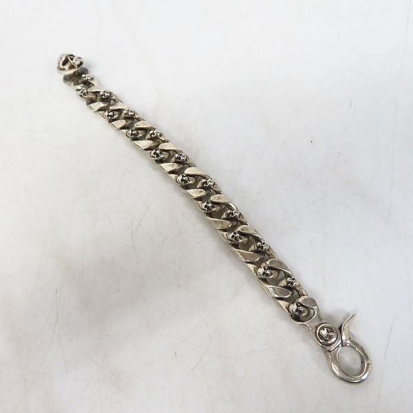 実際に弊社で買取させて頂いたTHIRTEEN DESIGNS/サーティーンデザインズ シルバースカルブレスの画像 6枚目