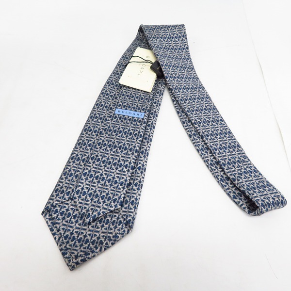 実際に弊社で買取させて頂いた【未使用】BVLGARI/ブルガリ セブンフォールド ネクタイ 100％シルク の画像 1枚目