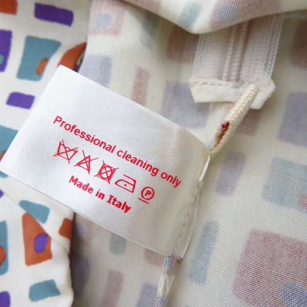 実際に弊社で買取させて頂いたMARNI/マルニ シルク混 総柄ミニスカート GOMAC27A00T1501/38の画像 4枚目